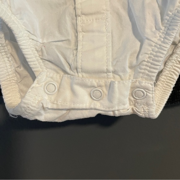 Carter’s grey vest, grey pants, white button down onesie, size 18 months - Picture 6 of 7